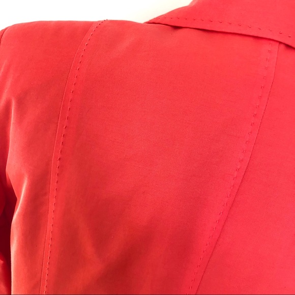 Coral Orange Lightweight Spring Blazer - Picture 6 of 8